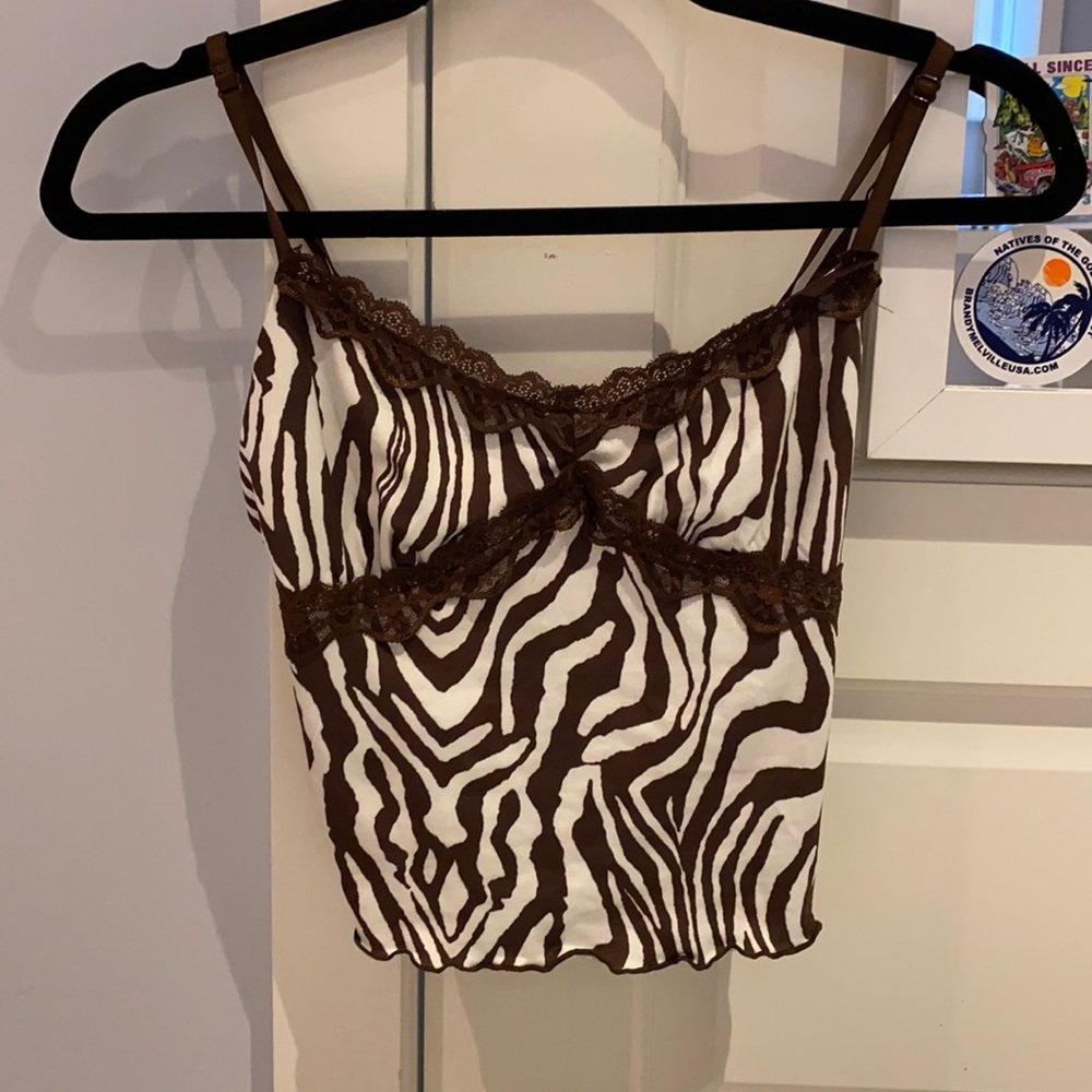 shein striped lace tank